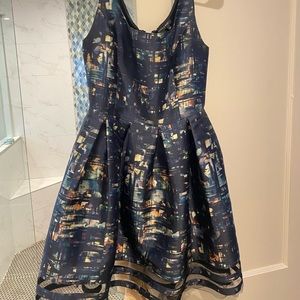 Formal Cocktail Watercolor Dress Sachin + Babi